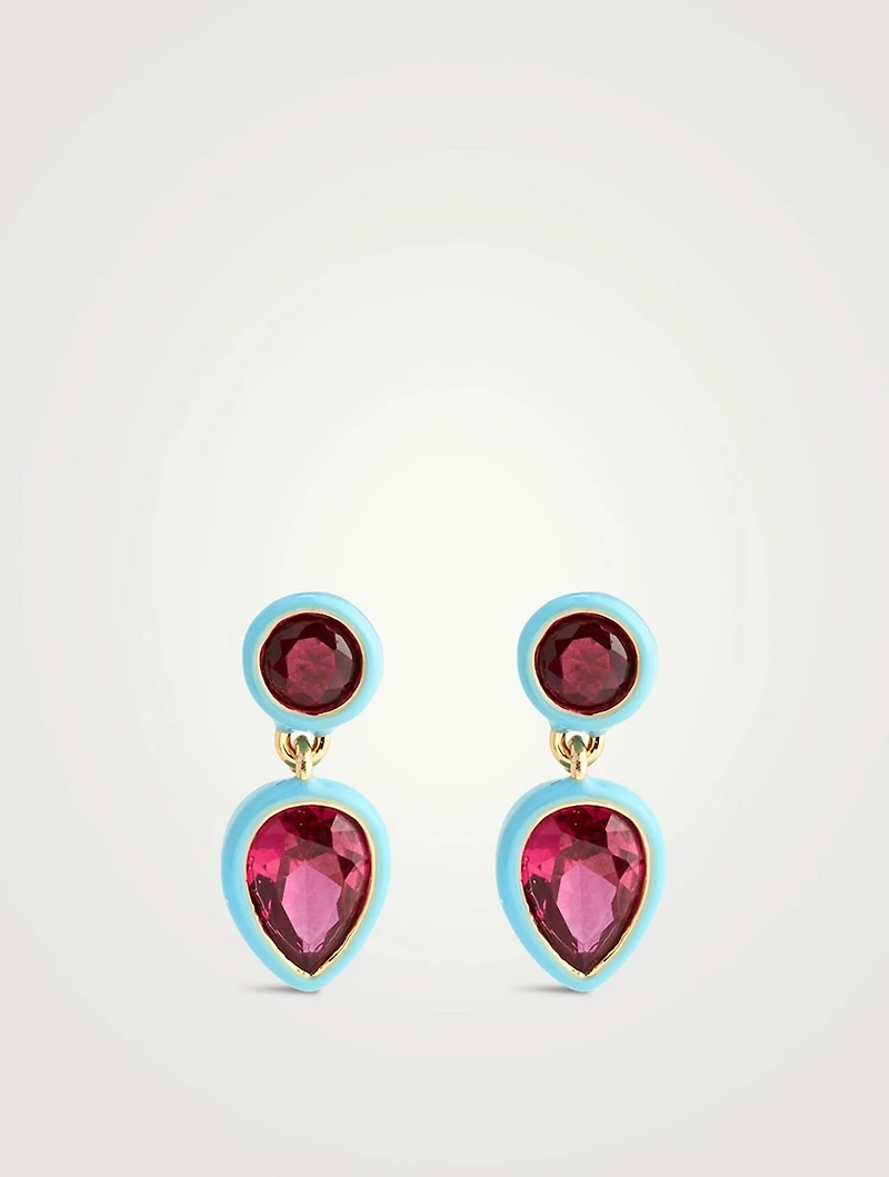 Mini Splash Teardrop Earrings