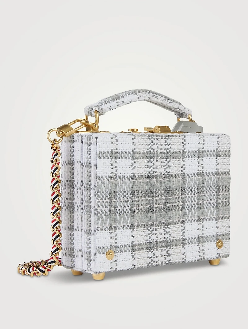 Micro Tweed Box Bag