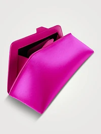 8.30 PM Leather Clutch In Zebra Print