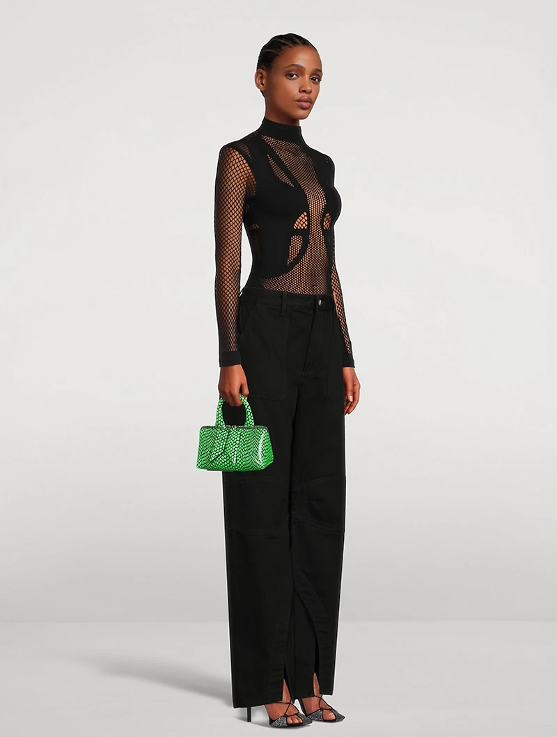 Friday Printed Leather Crossbody Bag