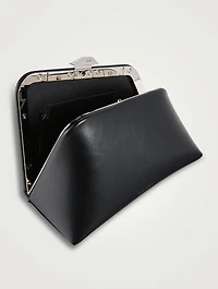 Midnight Leather Clutch