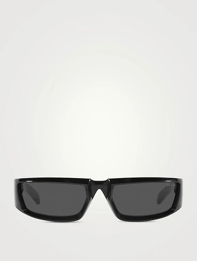 Rectangular Wrap Sunglasses