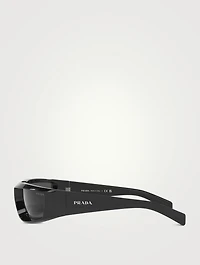 Rectangular Wrap Sunglasses