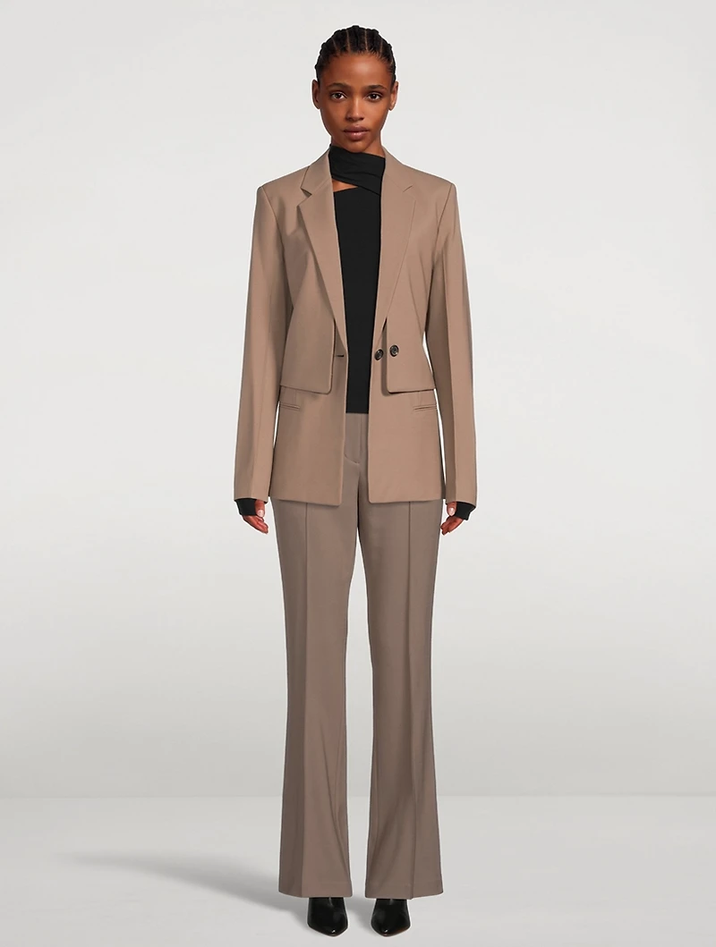Straight-Leg Trousers