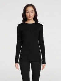 Ash Open-Back Silk Sweater