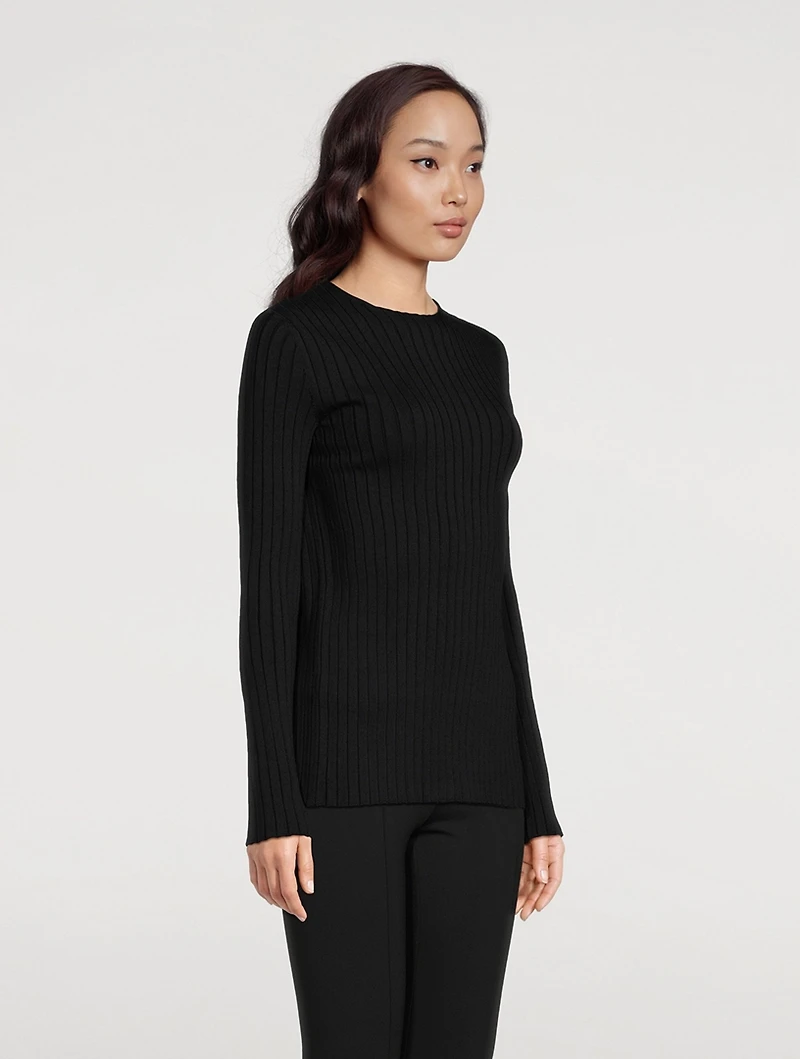 Ash Open-Back Silk Sweater