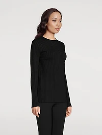Ash Open-Back Silk Sweater
