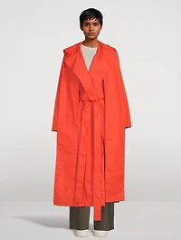 Badva Coated Linen Trench Coat