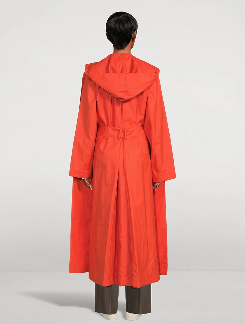 Badva Coated Linen Trench Coat