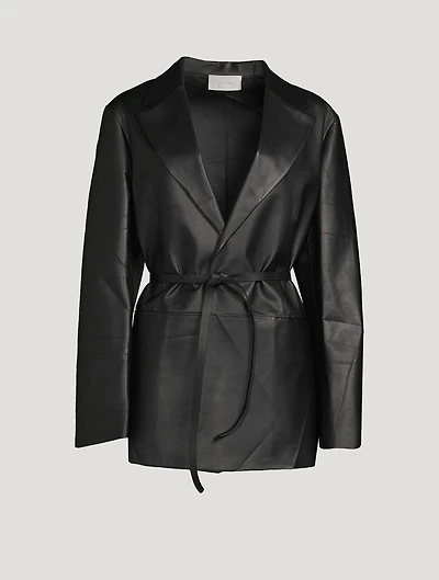 Boice Leather Blazer