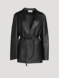 Boice Leather Blazer