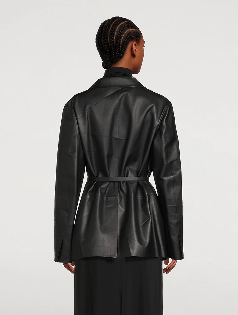 Boice Leather Blazer