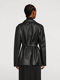 Boice Leather Blazer