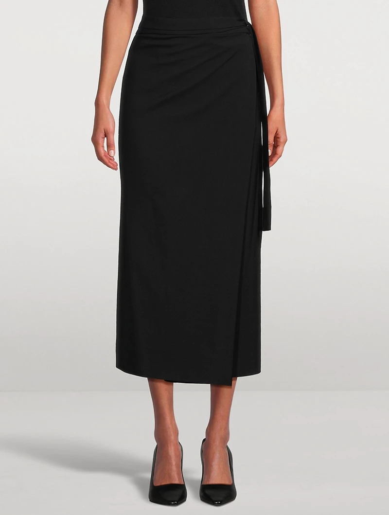 Branwen Draped Midi Skirt