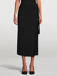 Branwen Draped Midi Skirt