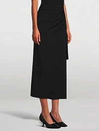 Branwen Draped Midi Skirt