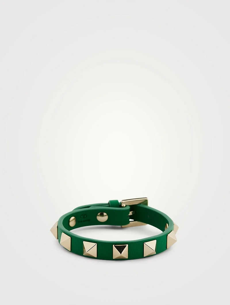 Rockstud Leather Strap Bracelet