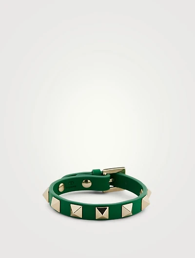 Rockstud Leather Strap Bracelet