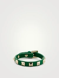 Rockstud Leather Strap Bracelet