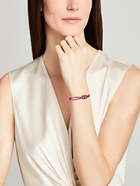 VLOGO Cord Bracelet With Crystals