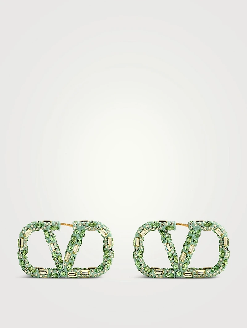 VLOGO Crystal Earrings