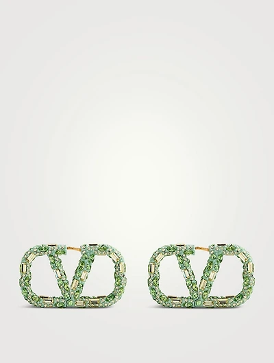 VLOGO Crystal Earrings
