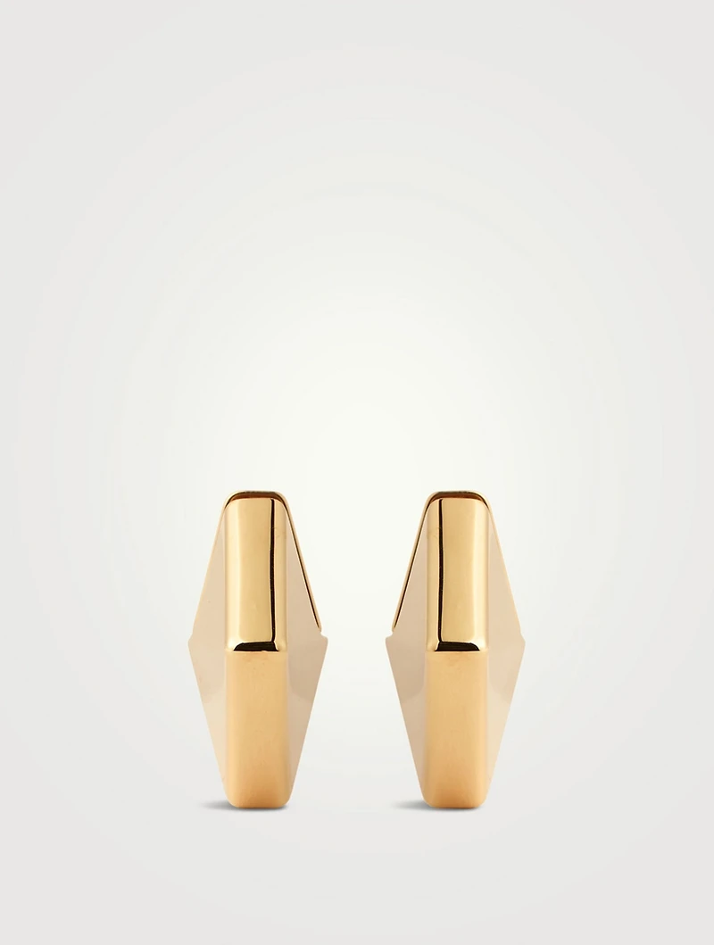Rockstud Huggie Hoop Earrings