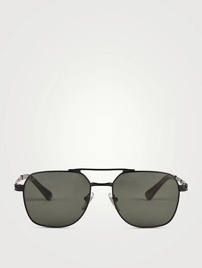 0PO1004S Aviator Sunglasses