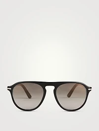 0PO3302S Aviator Sunglasses
