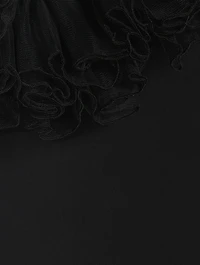 Ruffled Off-The-Shoulder Gown