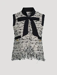 Fringe Tweed Vest