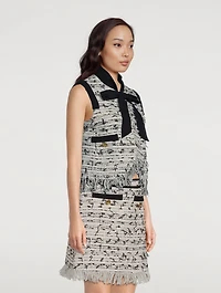 Fringe Tweed Vest