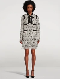 Fringe Tweed Coat