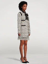 Fringe Tweed Coat