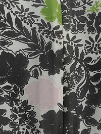 Silk Georgette Mini Dress Floral Print