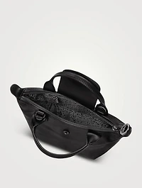 XS Le Pliage Xtra Leather Top Handle Bag