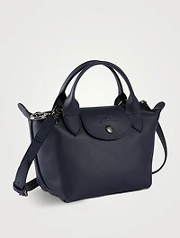 XS Le Pliage Xtra Leather Top Handle Bag
