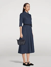 XS Le Pliage Xtra Leather Top Handle Bag