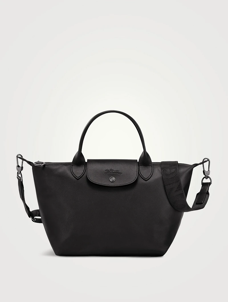 Small Le Pliage Xtra Leather Top Handle Bag