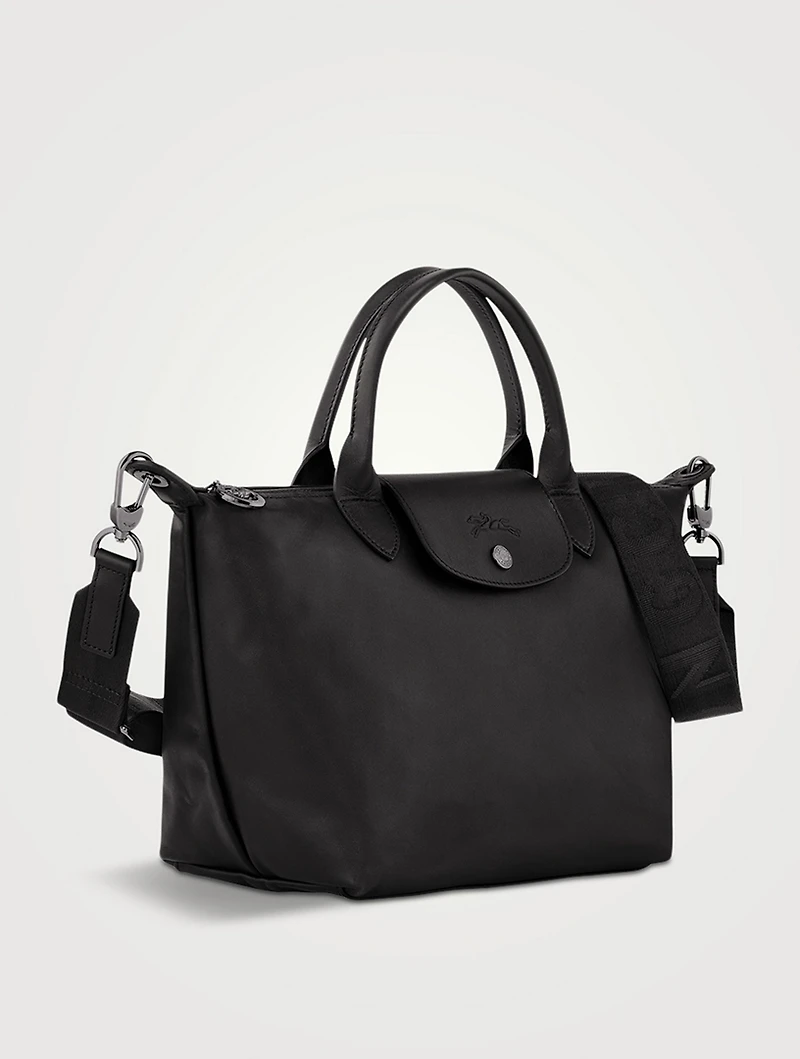 Small Le Pliage Xtra Leather Top Handle Bag