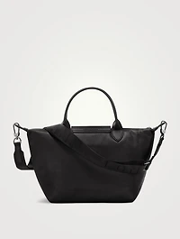 Small Le Pliage Xtra Leather Top Handle Bag