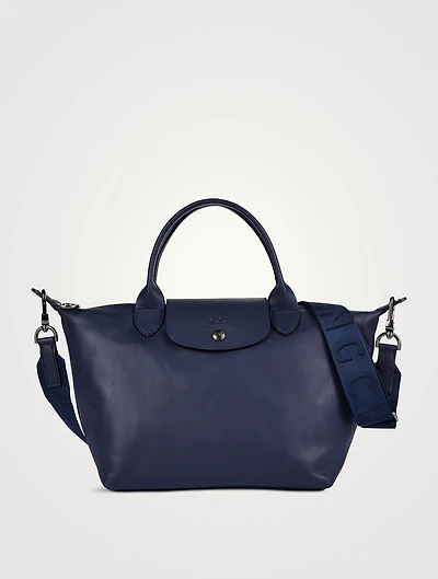 Small Le Pliage Xtra Leather Top Handle Bag