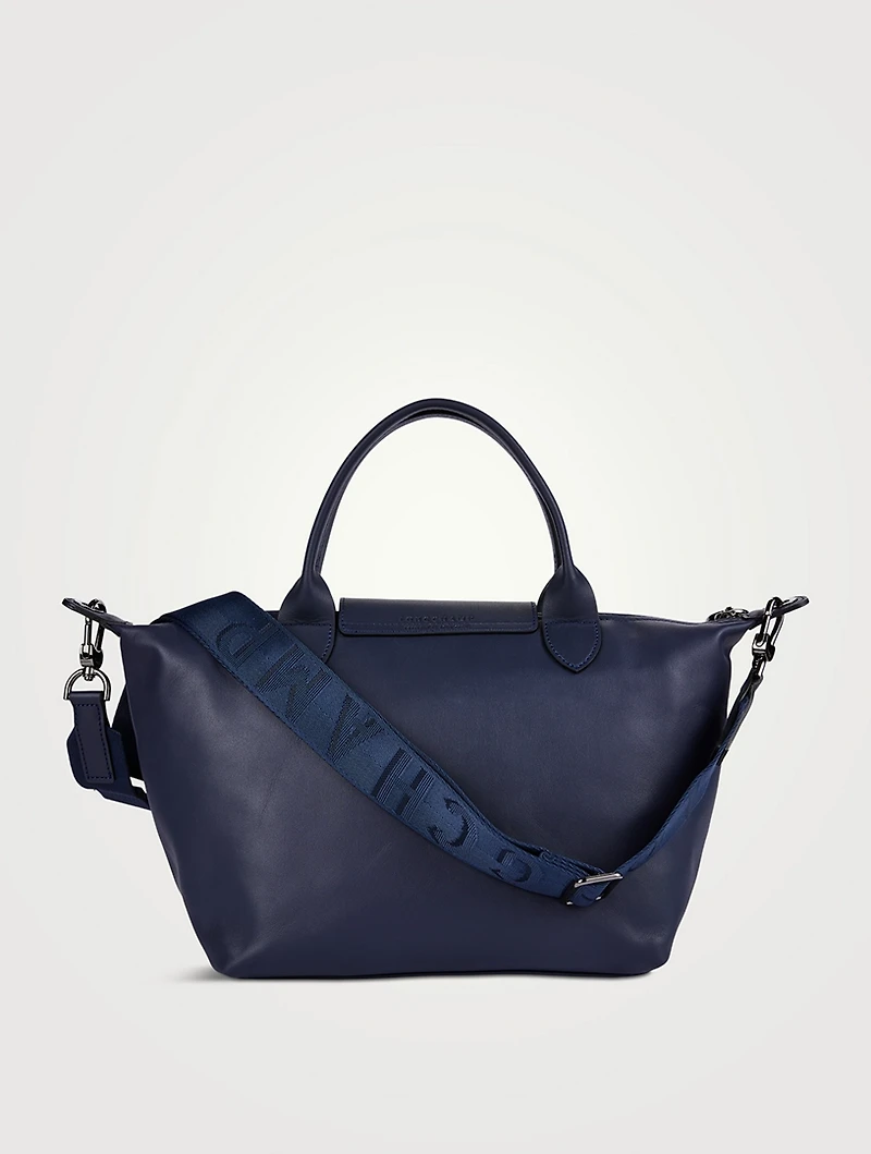 Small Le Pliage Xtra Leather Top Handle Bag