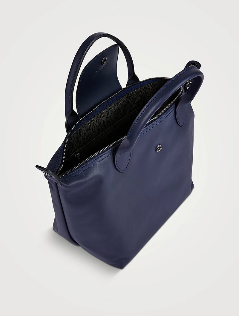 Small Le Pliage Xtra Leather Top Handle Bag