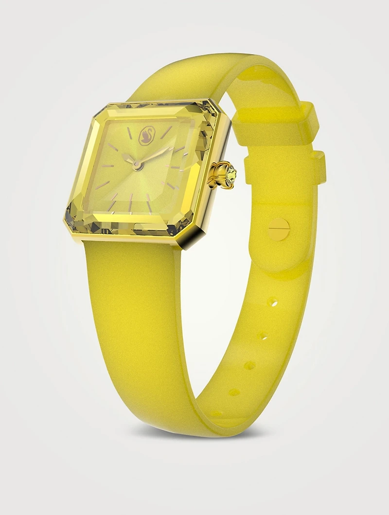 Lucent Crystal Silicone Strap Watch