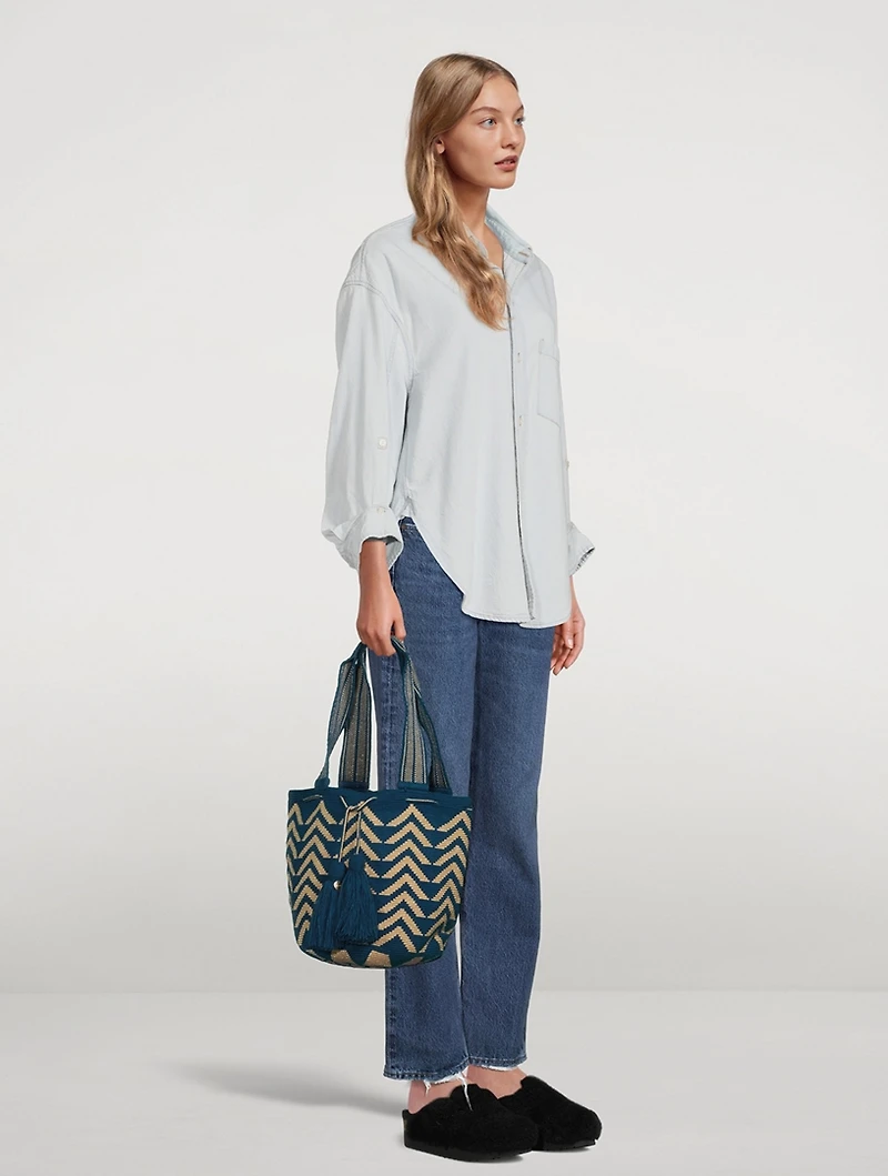 Large Mediterraneo Bucket Bag