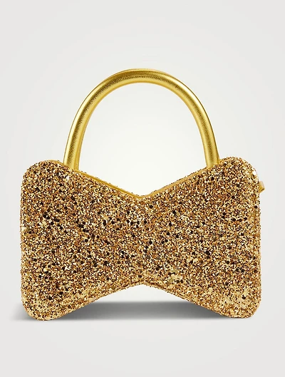 Bow Glitter Clutch