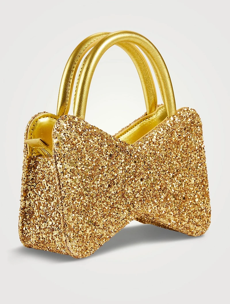 Bow Glitter Clutch