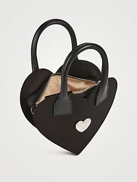 Heart Satin Clutch
