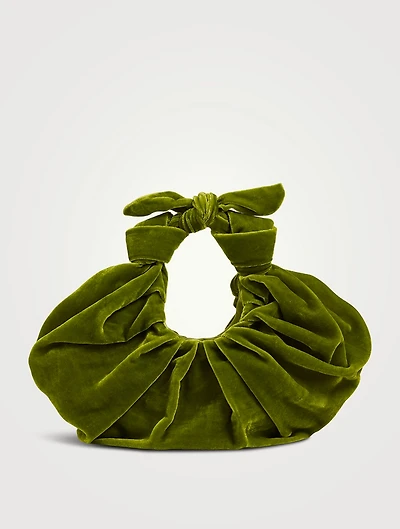 Kiku Velvet Croissant Bag